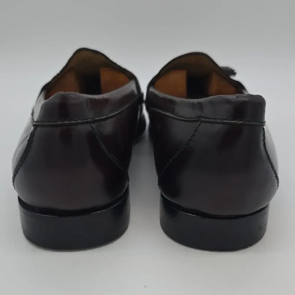 Cole Haan Men's Tassel Loafers in Dark Burgundy Leather